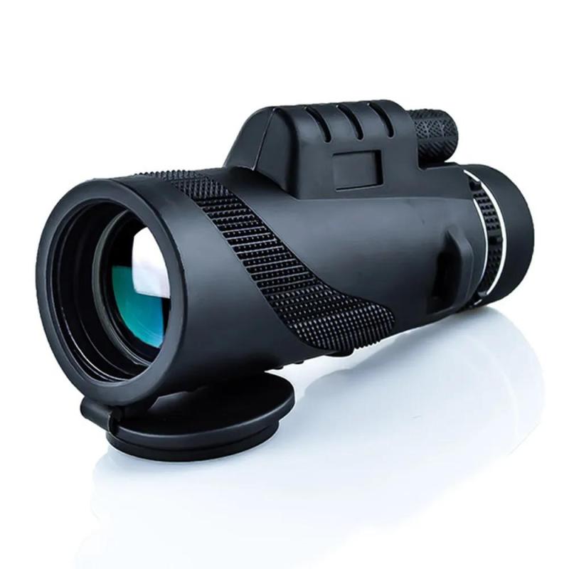 Glasses 80*100 monocular telescope low light night vision HD high magnification mobile phone camera telescope - Image 1