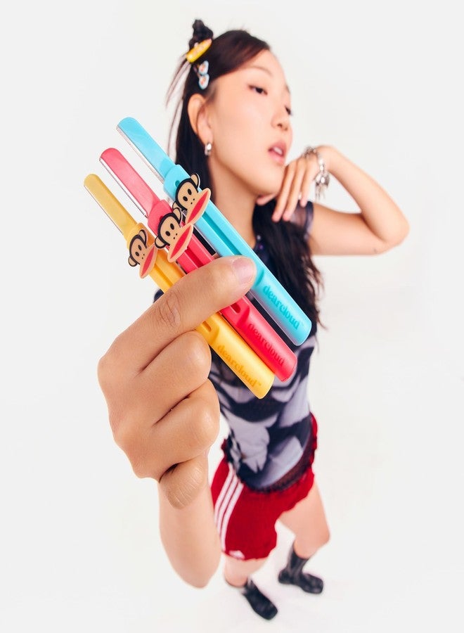 dearcloud Paul Frank Retractable Dermaplane Facial Razor Set - Smooth & Exfoliate Skin (3 pack) - Image 3