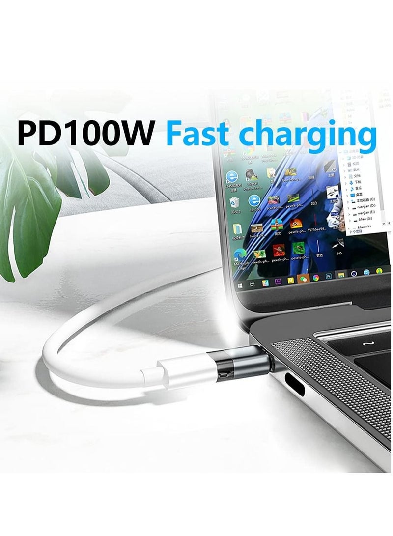Captaintech Magnetic USB C Adapter, 24Pins Type C Connector,PD 100W Fast Charging 10Gb/s Data Transfer Compatible with iPad MacBook Pro Air Switch - Image 2