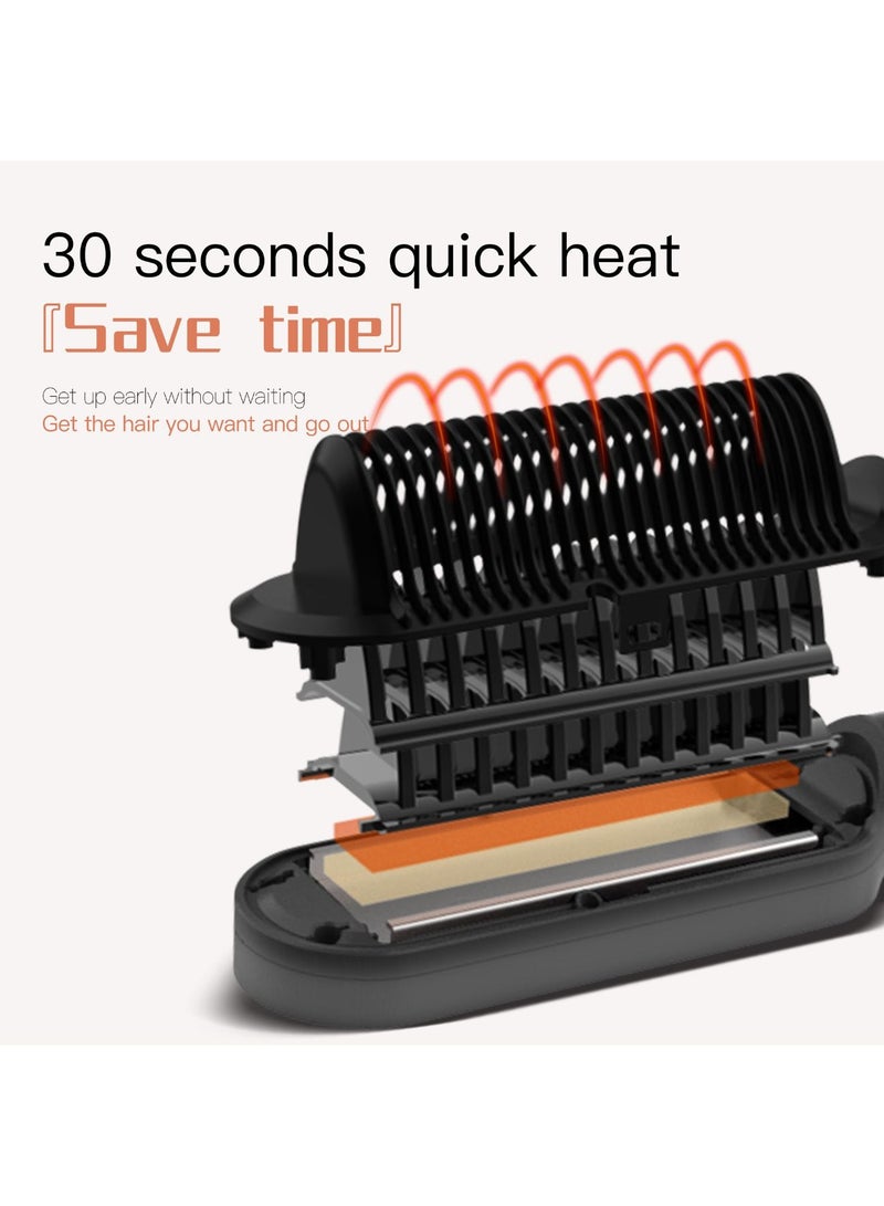 Fancy only Professional Hair Straightening Brush With Negative Ion Technology, 9 Heat Settings, LED Display, Anti-Scald & Auto Shut-Off – Fast Heating, Frizz-Free Styling For All Hair Types - Image 3