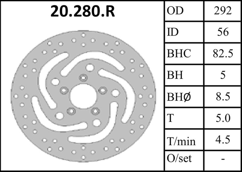 QASULER 2PC Motorcycle Brake Disc Rotor Set - Image 3