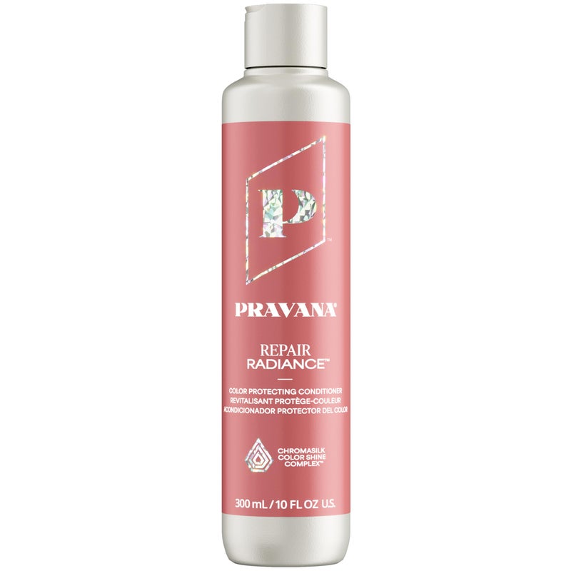 Pravana Repair Radiance Conditioner | Restores, Moisturizes, Nourishes | For Damaged, Color Treated Hair | Reduces Breakage & Split Ends | Chromasilk Enhances Shine & Protection | Vegan | 10 Fl Oz - Image 1