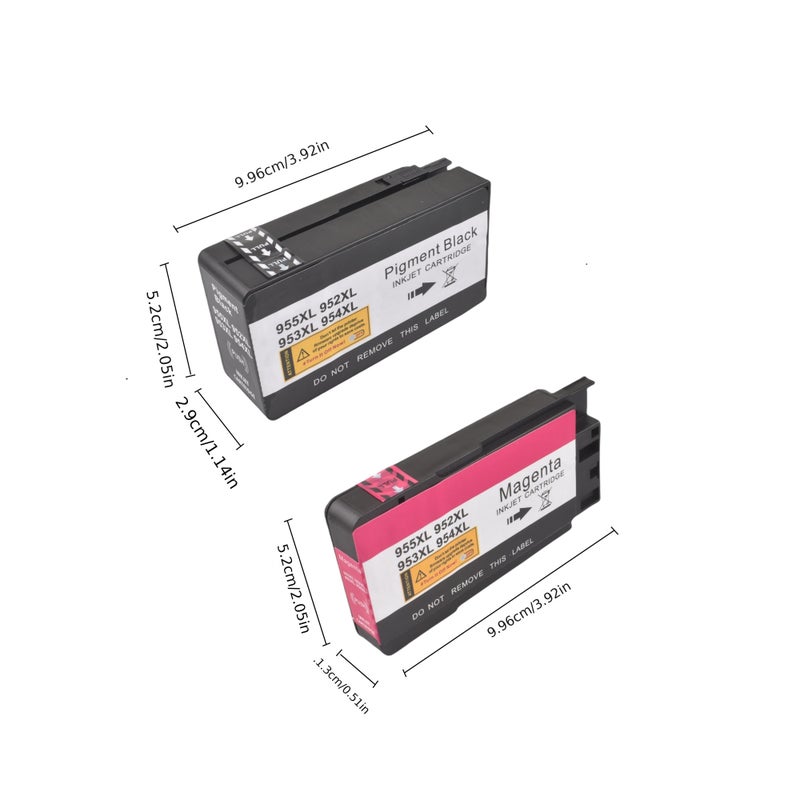 953XL مجموعة خراطيش حبر متوافقة بأربعة ألوان لطابعات Officejet Pro 7720 و7730 و7740 و8210 و8218 و8710 و8715 و8718 و8720 و8725 و8728 و8730 و8740 الكل في واحد. - Image 3