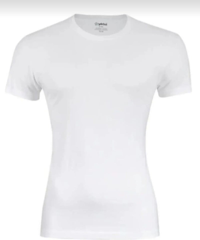 Yıldız Yildiz 475 Men's Bamboo Zero Collar Short Sleeve Undershirt 10 Pieces  - Image 1