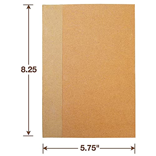 Moonster Dot Grid Journal Notebook Paper - by MOONSTER® for Refillable Leather Journals – A5 Hardcover 70gsm Dotted Notebooks for Work 8.25 x 5.75 Inches with 320 Page Refill Note Book and Helpful Bookmark - Image 4