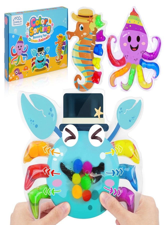 CHHQLZS Color Sorting Toys for Toddlers, Montessori Sensory Toys Preschool Learning Activities Fine Motor Skills Fidget Quiet Educational Gift for Kids Age 3+ - Image 1