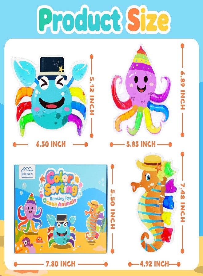 CHHQLZS Color Sorting Toys for Toddlers, Montessori Sensory Toys Preschool Learning Activities Fine Motor Skills Fidget Quiet Educational Gift for Kids Age 3+ - Image 4