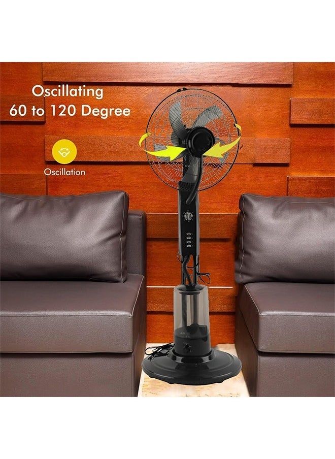 Cady One 70-watt vertical mist fan, 4-liter water tank, 3-speed and adjustable height  - Image 4