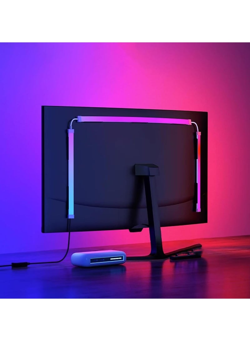 general LED backlighting for monitors, LED strips synchronised with screen colours or music, computer light bars behind monitors - Image 1