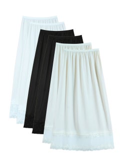 City Rose 6 - Pieces Full Length Soft inner Skirt with Elasticised Waistband and Big Dantel Women Multicolor  - Image 1