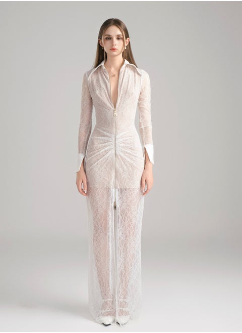 POEM • MILAN BEIGE MAXI DRESS
