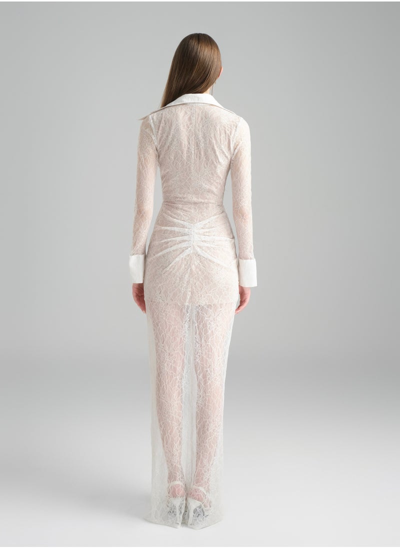 Generic - POEM • MILAN BEIGE MAXI DRESS - Image 1