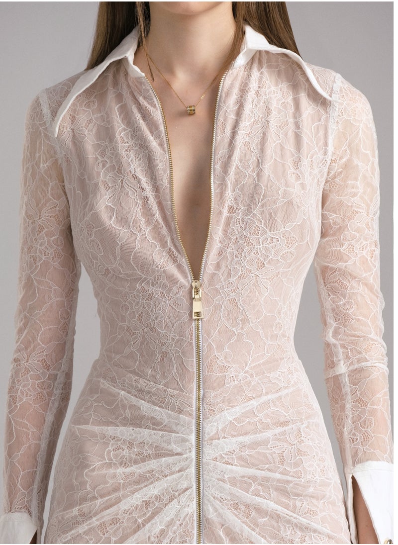 Generic - POEM • MILAN BEIGE MAXI DRESS - Image 1