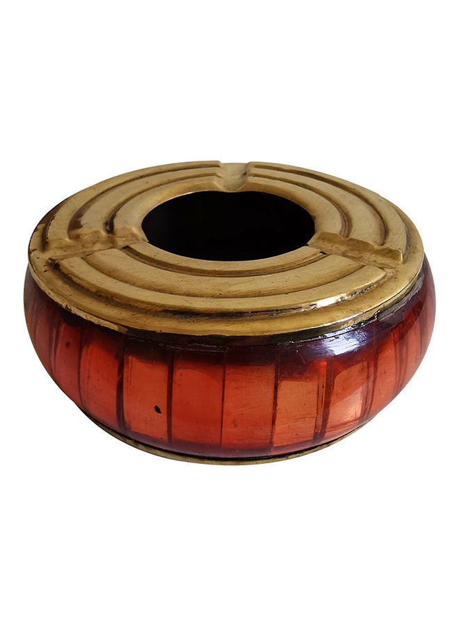 NIBEMINENT Beautiful Design Metal Ashtray Multicolour 8x8x3cm - Image 1