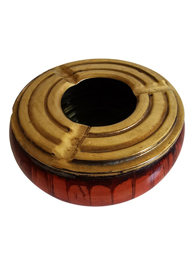 NIBEMINENT Beautiful Design Metal Ashtray Multicolour 8x8x3cm - Image 2