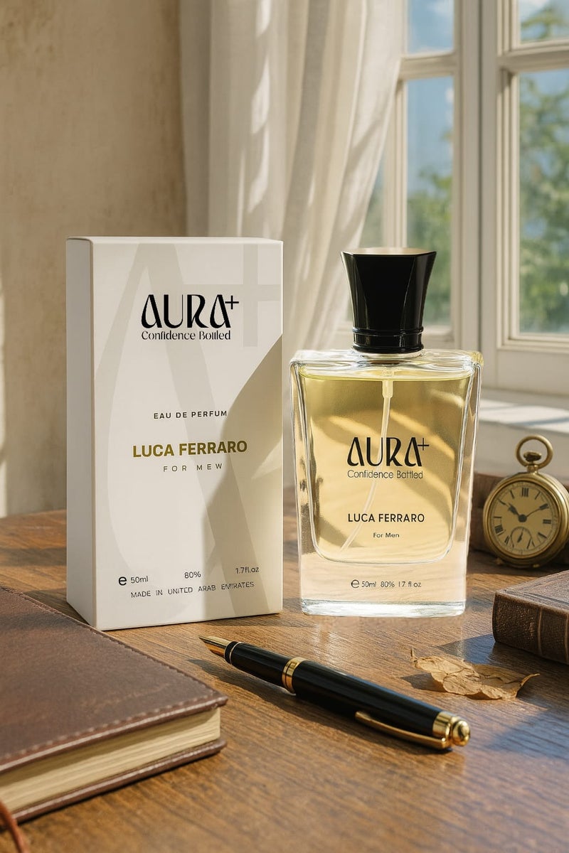Aura plus Luca Ferraro EDP For Men 50ml Perfume - Image 2