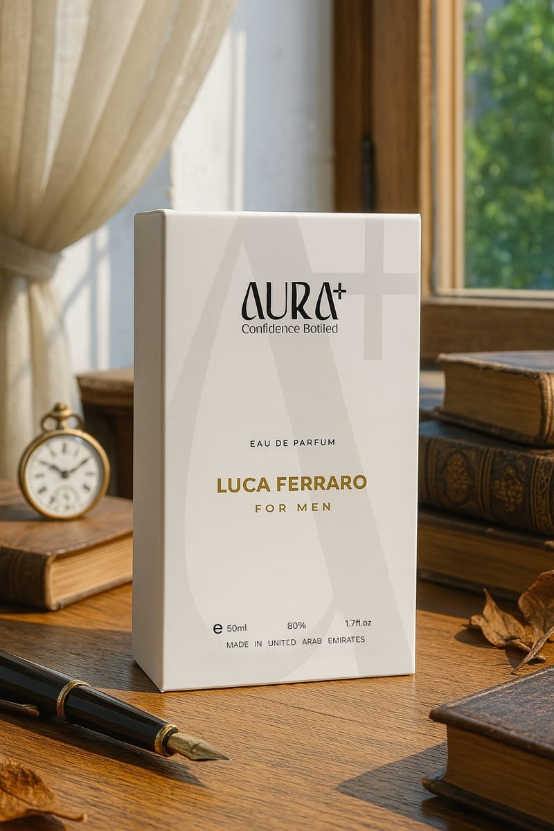 Aura plus Luca Ferraro EDP For Men 50ml Perfume - Image 3