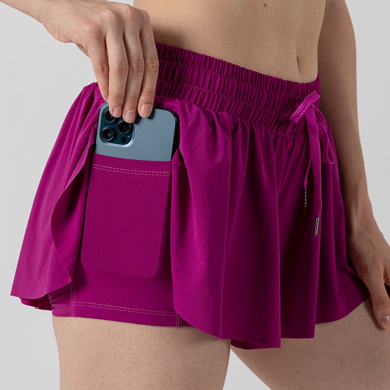 Generic 2024 New Womens Yoga Skirt Shorts with Pockets Pitaya skirt  - Image 1