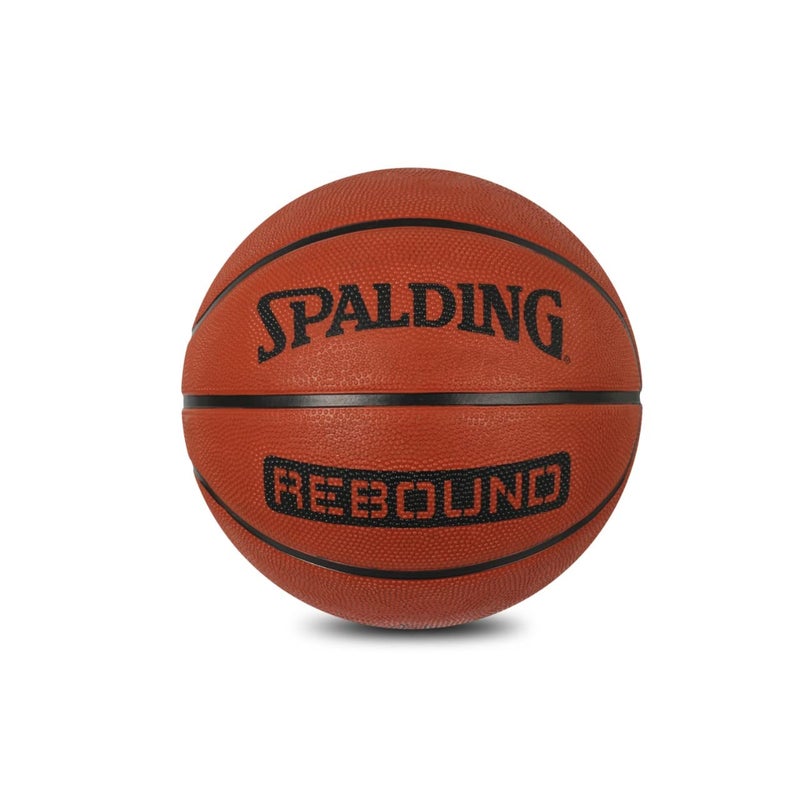 Spalding 8 Panel Rebound Rubber Moulded Indoor/Outdoor Basketball With Butyl Bladder, Brick Brown, Size: 5 (Suitable for Practice/Match/Training) + Free Air Needle - Image 3