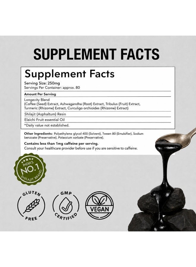 Kapiva Original Himalayan Shilajit Shilajeet Resin, 40g | 250mg per Serving | 160 Servings | Super Saver Pack | 100% Ayurvedic - Image 5