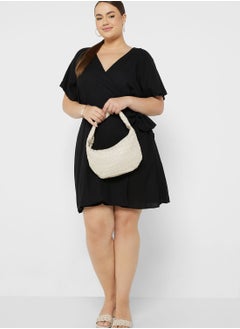 Vero Moda Curve Tie Detail Wrap Dress  - Image 4
