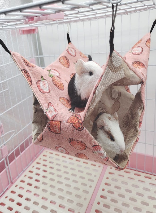 LEFTSTARER Guinea Pig Rat Ferret Hammock Bed Chinchilla Hamster Squirrel Hanging Hammock Summer Ice Surface Bed Cage Stuff Accessories - Image 4