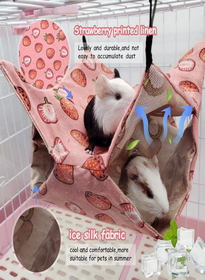LEFTSTARER Guinea Pig Rat Ferret Hammock Bed Chinchilla Hamster Squirrel Hanging Hammock Summer Ice Surface Bed Cage Stuff Accessories - Image 3