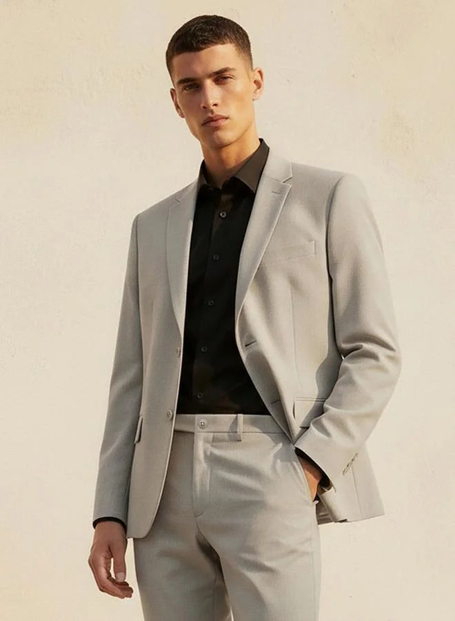 Splash FAV Men Regular Fit Notch Lapel Blazer