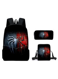 Spider-Man Spiderman Three-Piece Cartoon Backpack For Primary School Students 29*42*16cm 