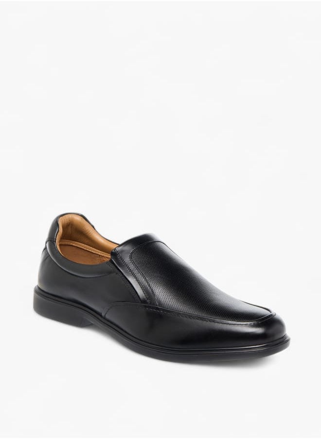 DUCHINI Men's Textured Slip-On Loafers  - Image 2