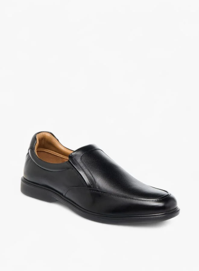 DUCHINI Men's Textured Slip-On Loafers