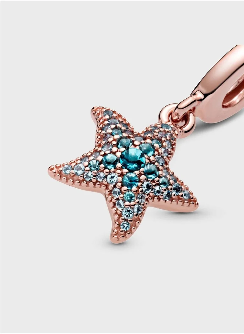 PANDORA Sparkling Starfish Dangle Charm