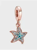 PANDORA Sparkling Starfish Dangle Charm