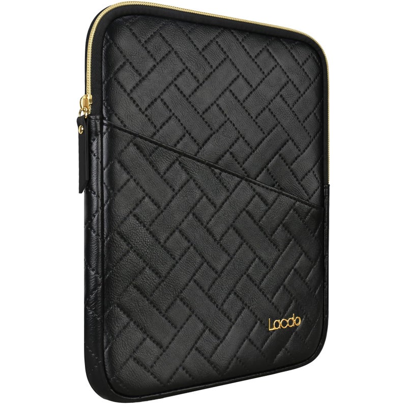 Lacdo حافظة لوحي لاكدو لجهاز آيباد 11 بوصة A16 / آيباد برو 11 بوصة M5 M4 / آيباد إير 11 بوصة M3 M2 / آيباد 10.9 بوصة / آيباد 10.2 بوصة / آيباد إير 10.9 بوصة، حقيبة سامسونج جالاكسي تاب A9+، تناسب لوحة المفاتيح السحرية، أسود أنيق - Image 1