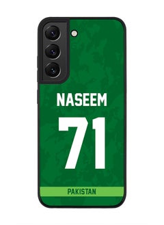 Rugged Black Edge Case for Samsung Galaxy S21 FE 5G, Slim fit Soft Case Flexible thin Cover - Player Name - Naseem Shah, Jersey Number- 71