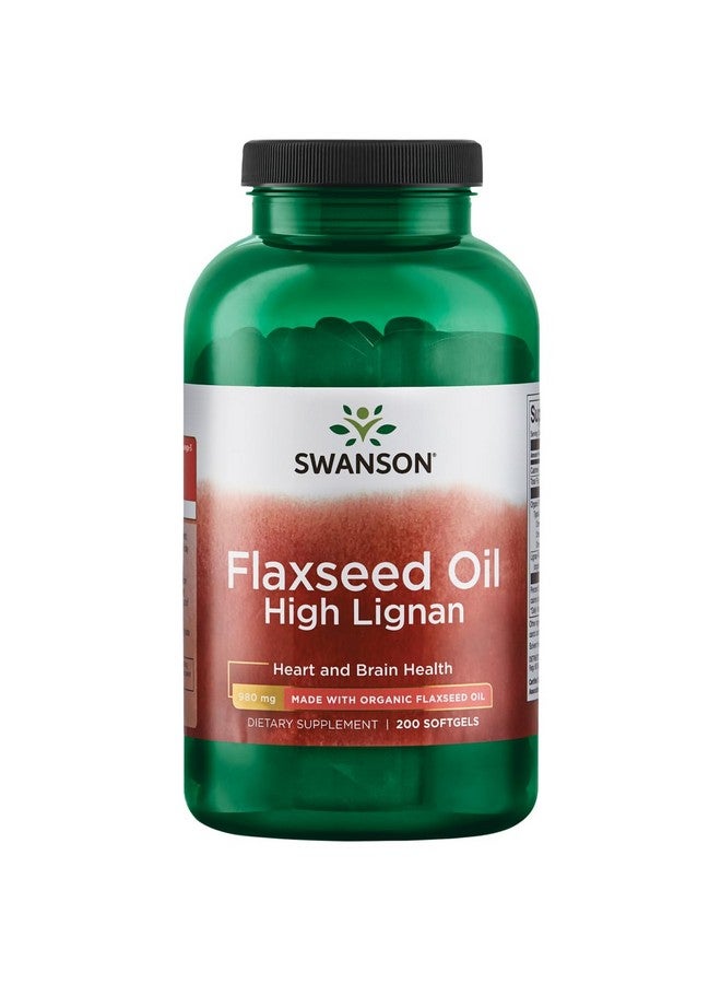 Swanson Flaxseed Oil High Lignan (Omegatru) 200 Sgels - Image 1