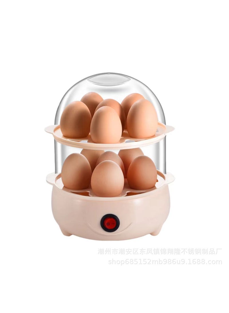 Generic - Mini Multifunctional Egg Steamer Breakfast Machine Small Egg Boiler Home Use Egg Cooking Device Powerful Steaming Egg Maker double layer - Image 1
