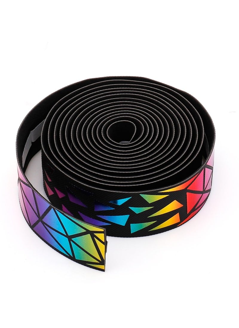 GUB 1626 road bike handlebar strap  Application: Road bike  Material: PU EVA  Specification: 2150*30*2.8mm  N.W: about 88 g/pair, G.W.: about 113g  Color: Golden gradient colorful, Reflective gradient  - Image 2