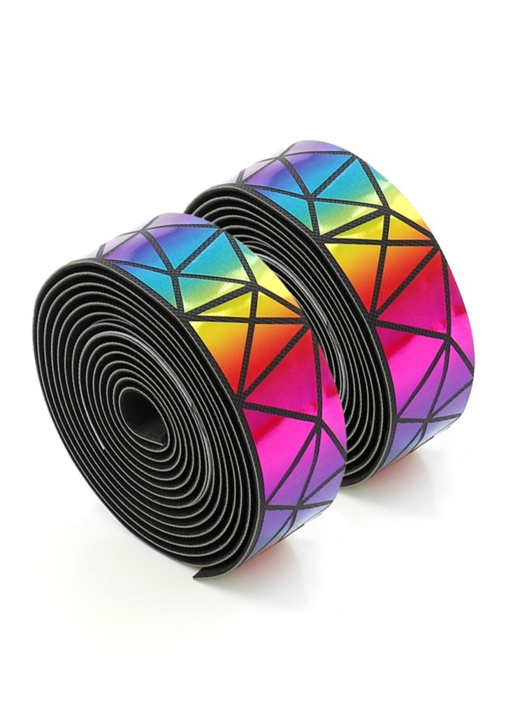 GUB 1626 road bike handlebar strap  Application: Road bike  Material: PU EVA  Specification: 2150*30*2.8mm  N.W: about 88 g/pair, G.W.: about 113g  Color: Golden gradient colorful, Reflective gradient  - Image 4