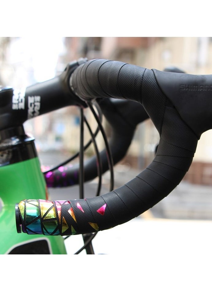 GUB 1626 road bike handlebar strap  Application: Road bike  Material: PU EVA  Specification: 2150*30*2.8mm  N.W: about 88 g/pair, G.W.: about 113g  Color: Golden gradient colorful, Reflective gradient  - Image 5