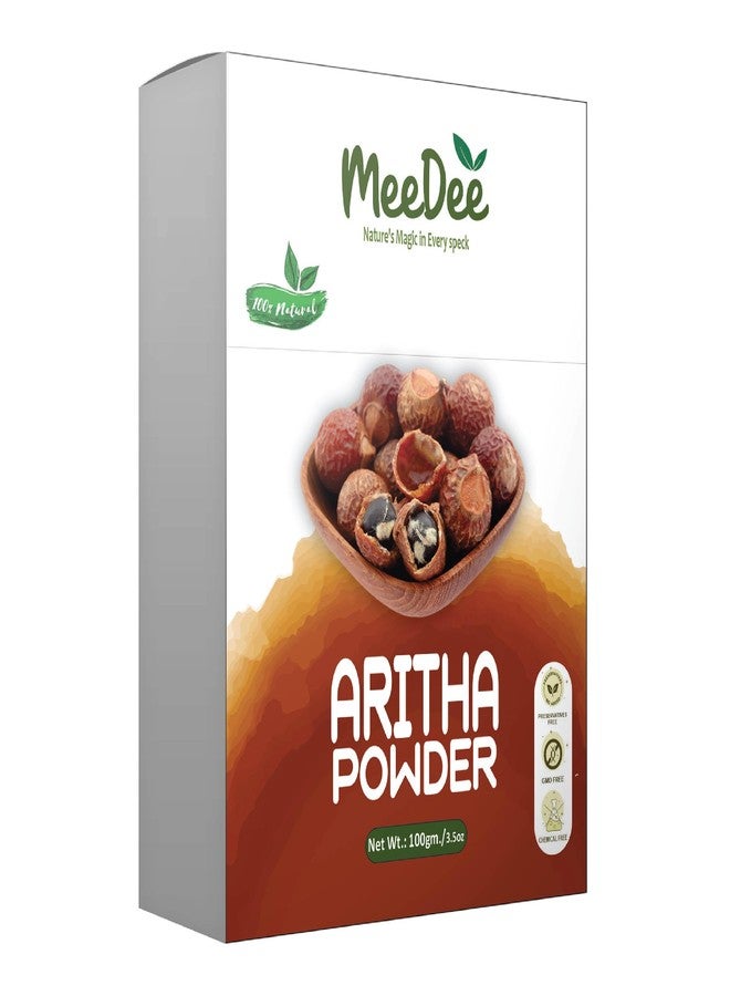 MeeDee Aritha Powder - 100% Pure & Natural Herbal Hair Cleanser | Natural Scalp Cleanser & Shampoo Alternative | Promotes Healthy Scalp & Shiny Hair | Chemical-Free | 100g - Image 2