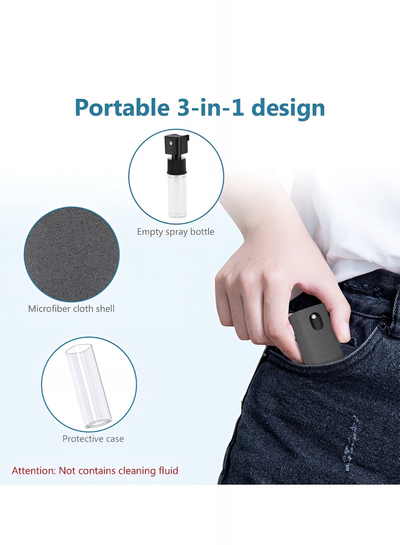 Taimi All-in-One Touchscreen Cleaner, Spray and Built-in Microfiber Cloth with Clear Protective Case, Screen Cleaner for All Phones, Laptop and Tablet - Black  - Image 5