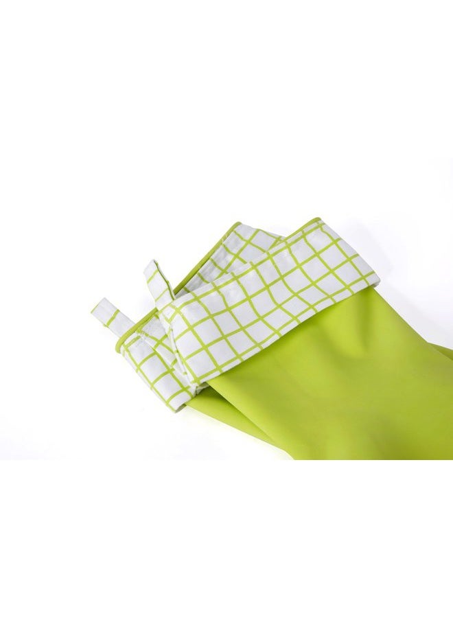Full Circle Splash Patrol Natural Latex Cleaning and Dish Gloves, Medium/Large, Green  - Image 3