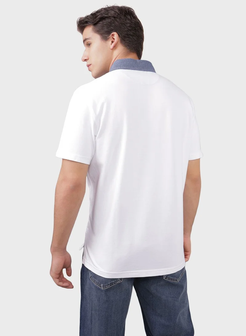 امريكان ايجل Embroidered Logo Half Sleeve Polo Shirt