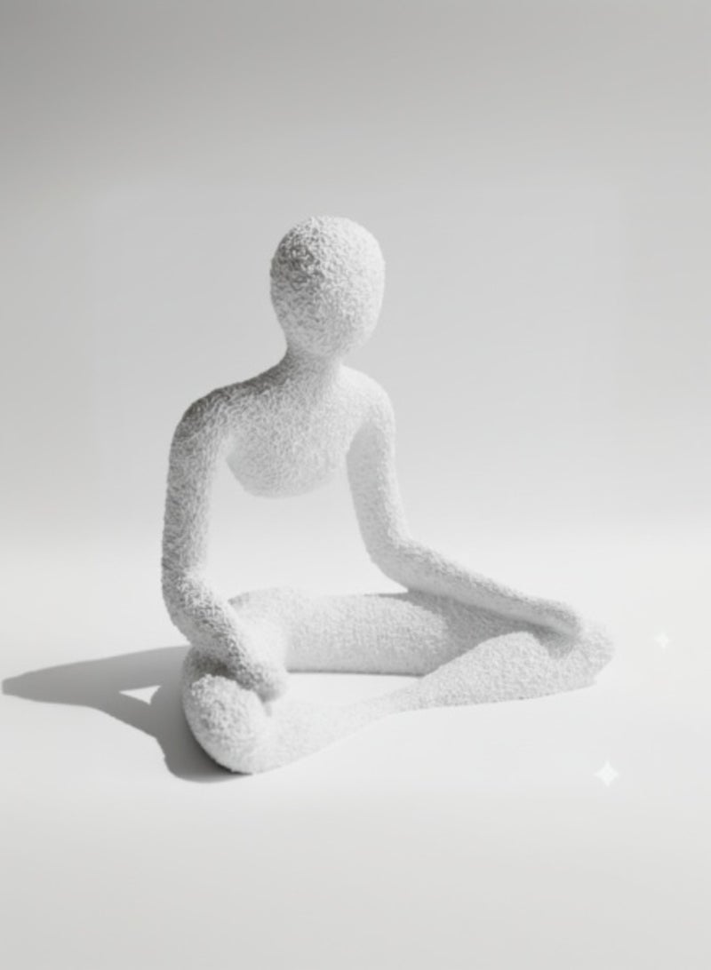 أخوة ثلاثي الأبعاد تمثال التأمل المصغَّر - سكينة الروح - ديكور مكتبي مصنوع يدويًا لتعزيز الهدوء والتركيز، ارتفاع 11.6 سم - Image 2