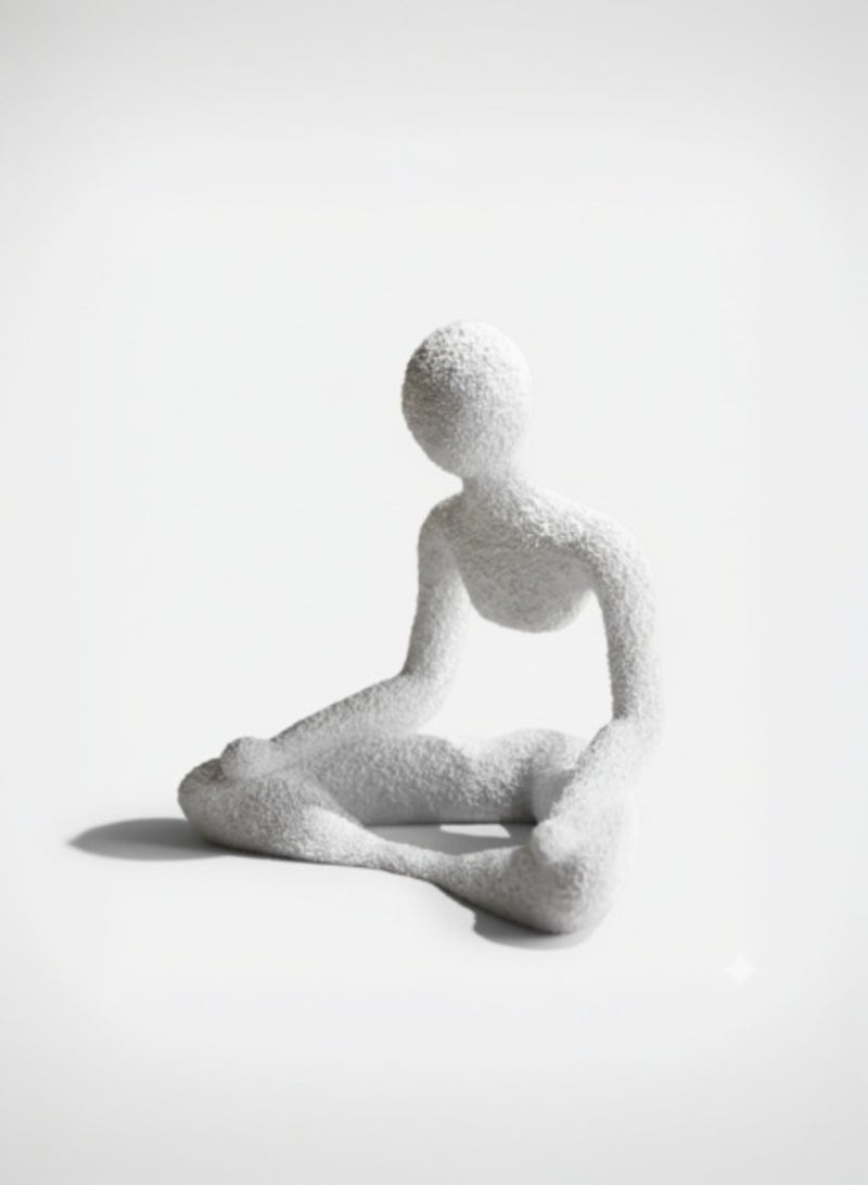 أخوة ثلاثي الأبعاد تمثال التأمل المصغَّر - سكينة الروح - ديكور مكتبي مصنوع يدويًا لتعزيز الهدوء والتركيز، ارتفاع 11.6 سم - Image 4