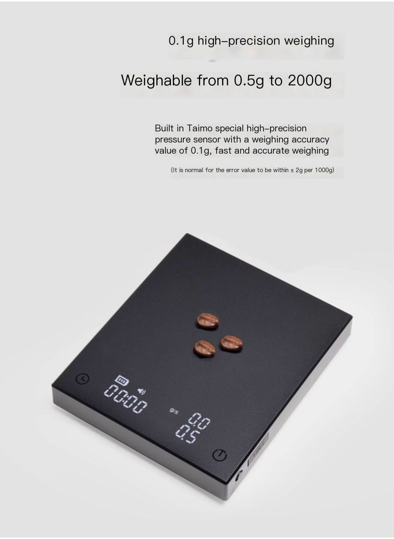 TIMEMORE - Black Mirror Basic Plus Digital Espresso Coffee Scale Kitchen Scale with Auto Timing - Image 1