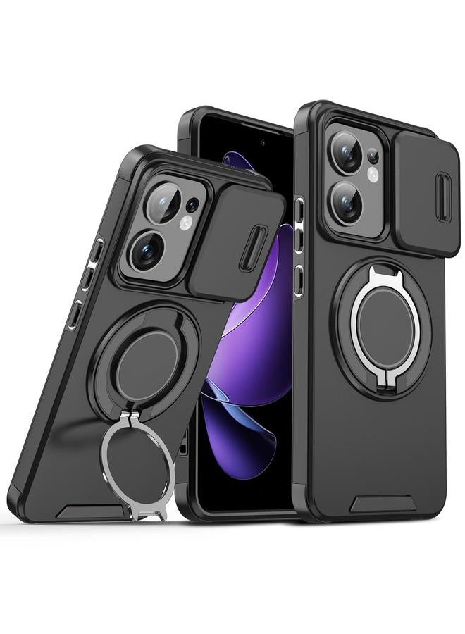 S-TOP Case For OPPO Reno13 F 5G Sliding Camshield Ring Holder Phone Case - Image 1