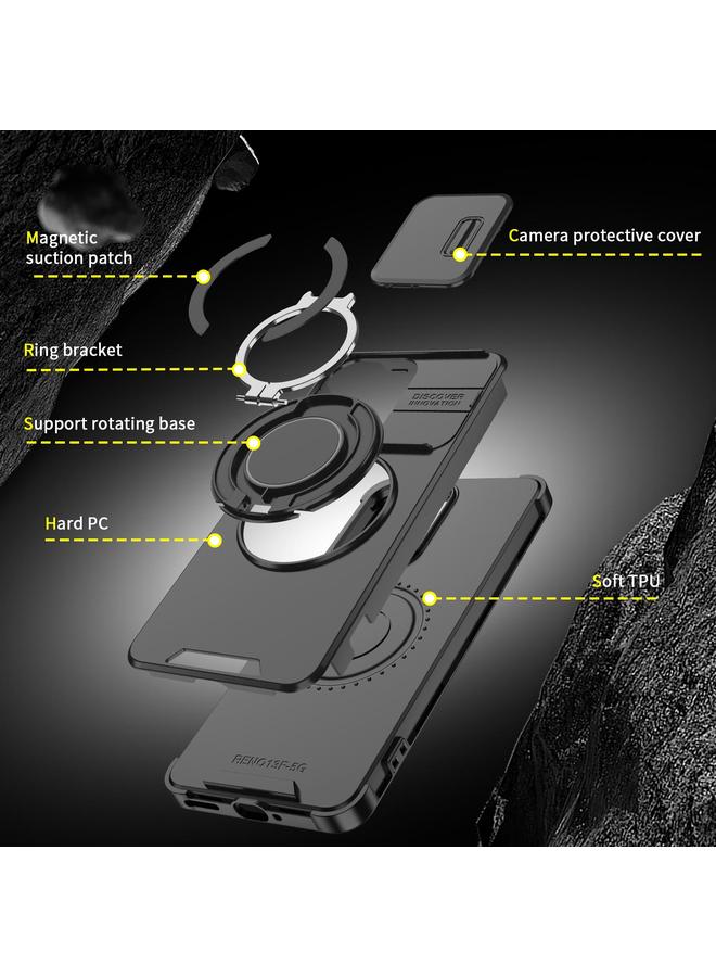 S-TOP Case For OPPO Reno13 F 5G Sliding Camshield Ring Holder Phone Case - Image 4