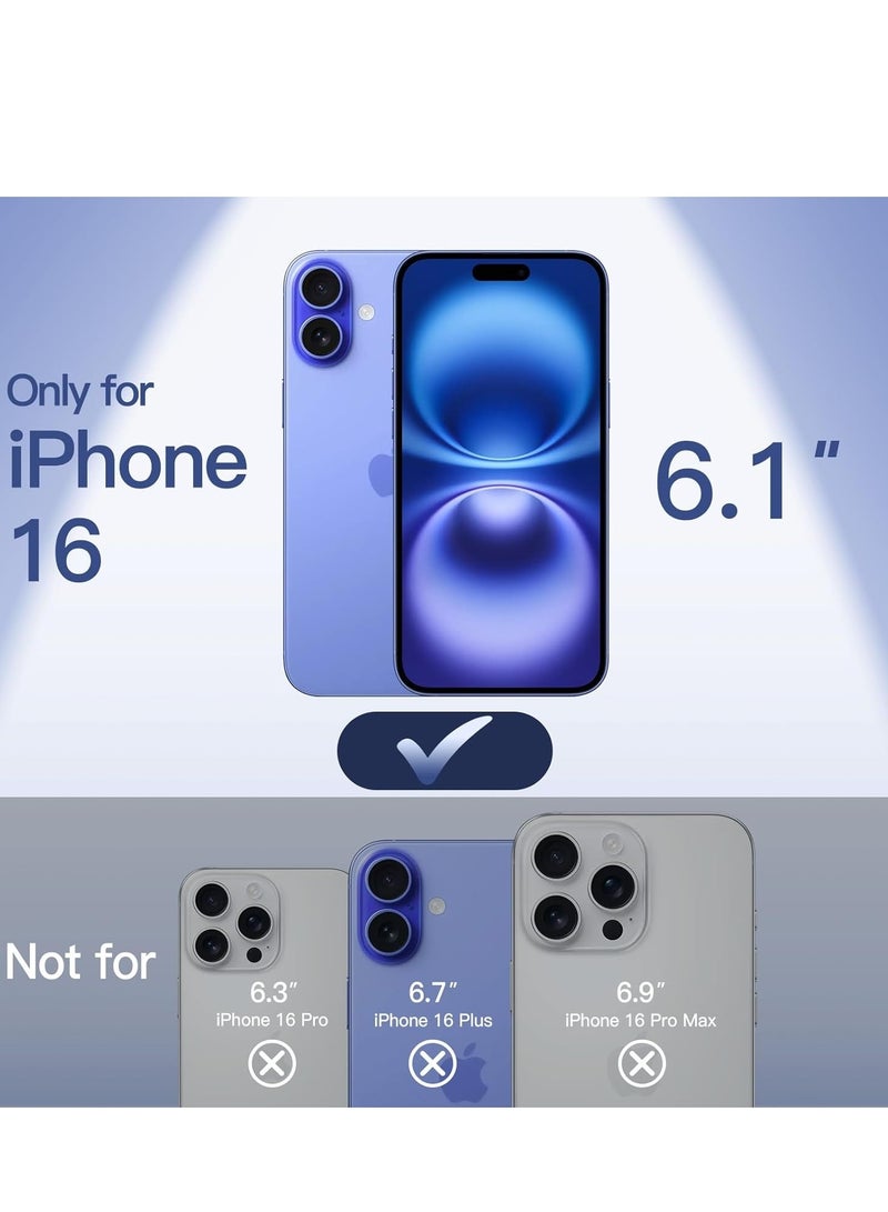 JAJEEK Ultra Slim Matte Blue Case for iPhone 16 (6.1 Inch) – Lightweight, Minimalist Design with Full Camera Lens Protection - Image 2